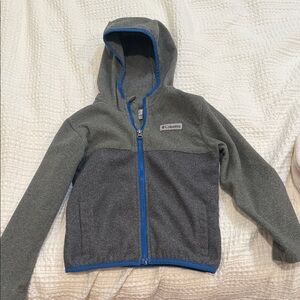 Columbia Kids Charcoal and Royal Blue Hoodie